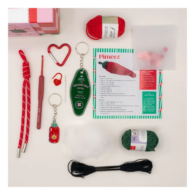 Kit de charms en crochet - Lucky Pepper
