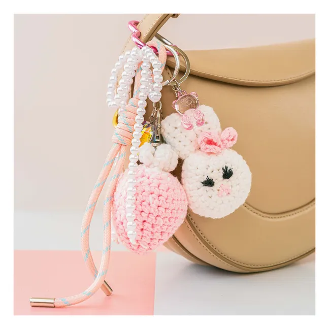Kit de charms en crochet - Glam Pink