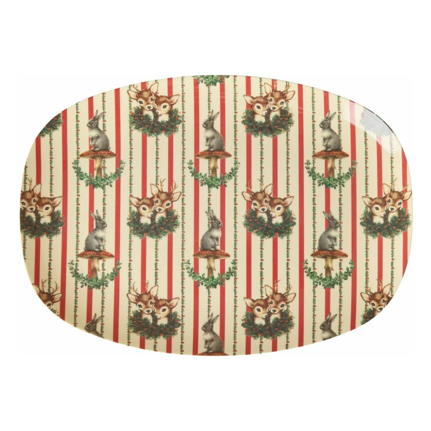 Rice Cream Sweet Forest Melamine Rectangle Dish