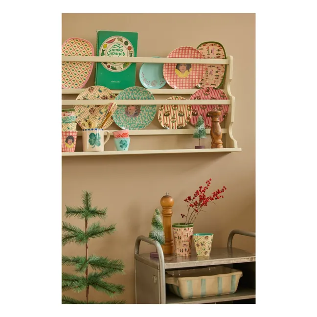 Vaso de melamina festivo | Rosa Pálido