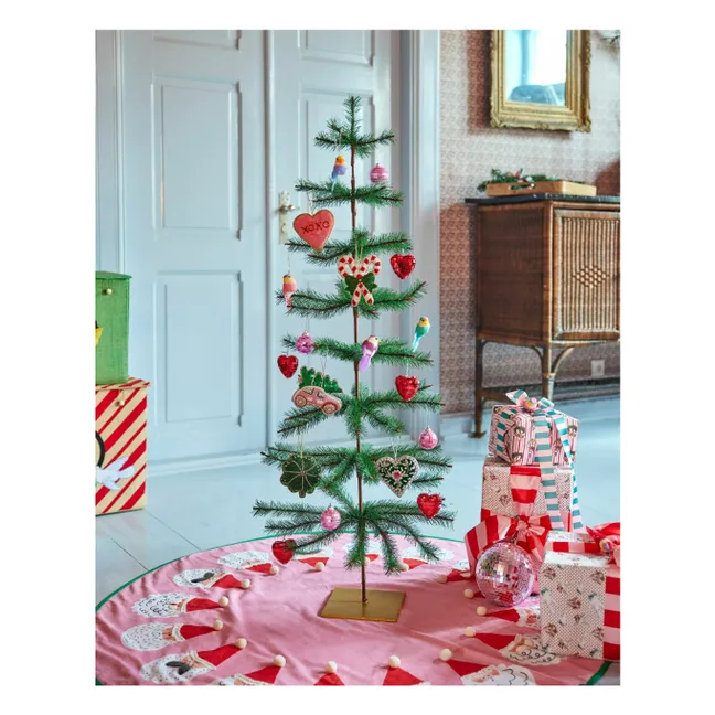 Christmas bauble Car and tree | Red