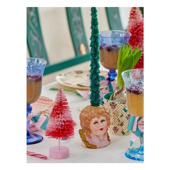 Fir Tree LED Candles - Set of 2 | Dark green