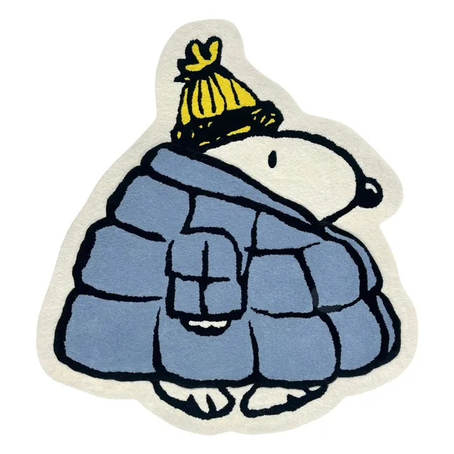 Tapis Peanuts Doudoune | Bleu