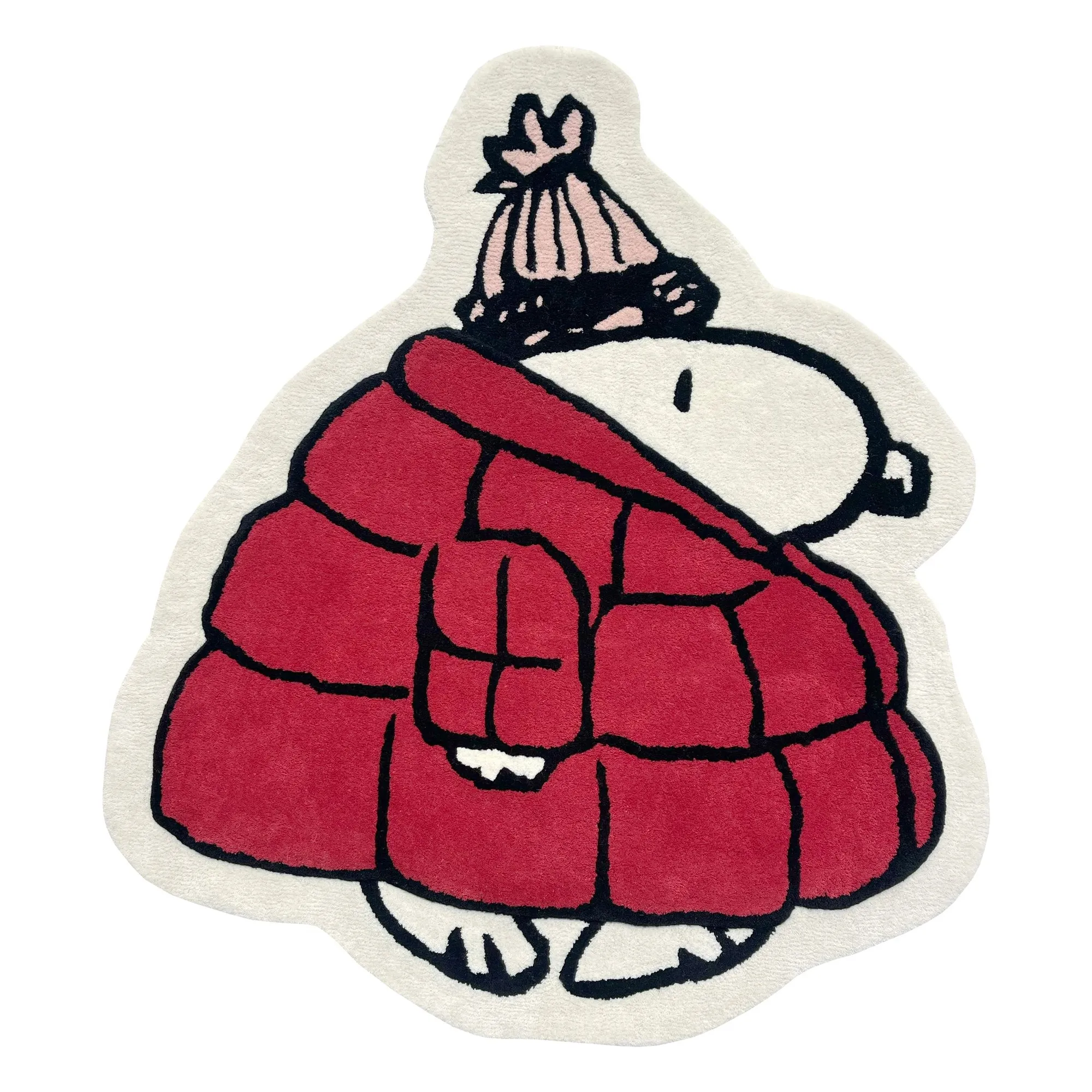 Tapis Peanuts Doudoune | Rouge- Image produit n°0