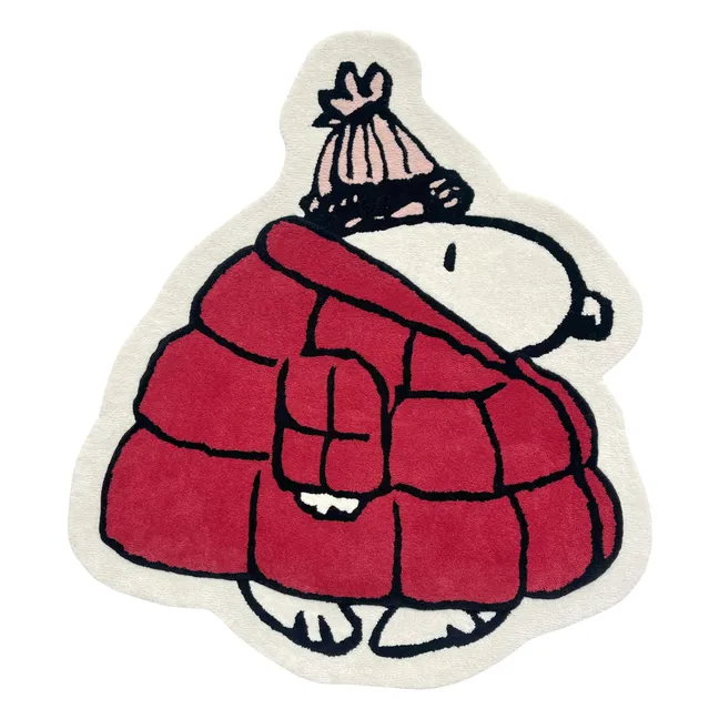 Alfombra Doudoune Peanuts | Rojo
