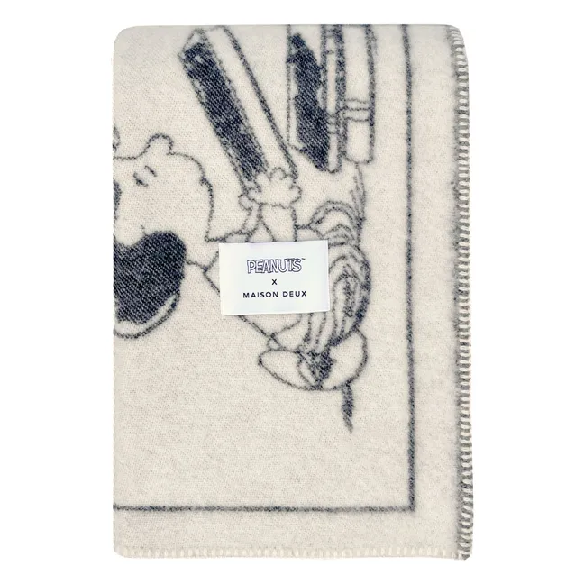 Peanuts ZZZ wool blanket | Black