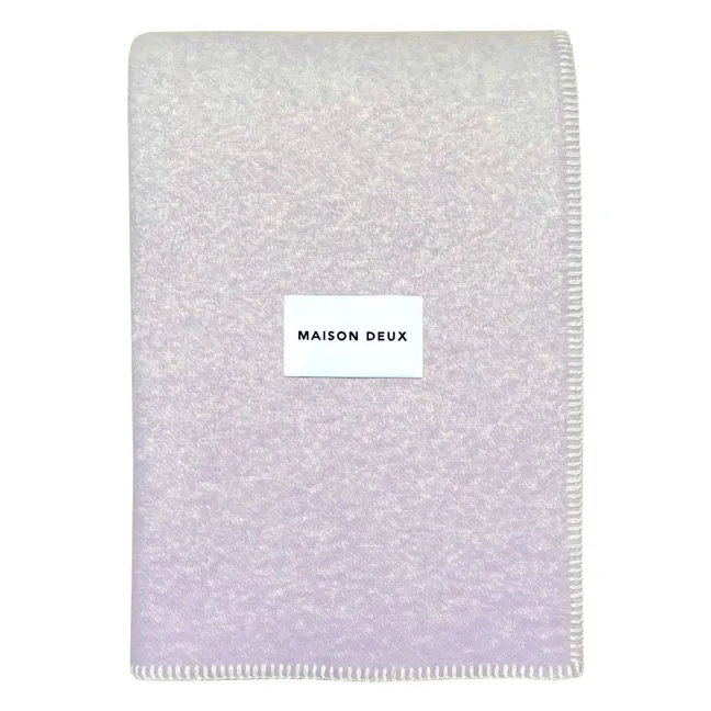 Gradient wool throw | Lilac