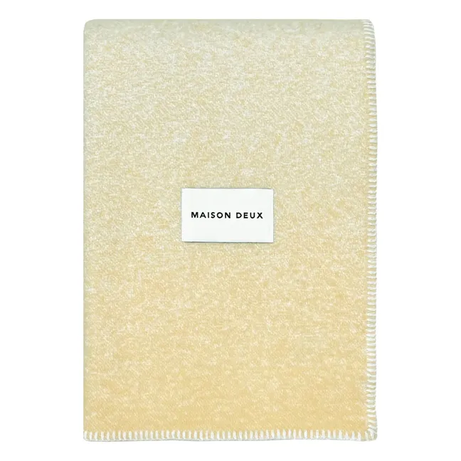 Gradient wool throw | Yellow