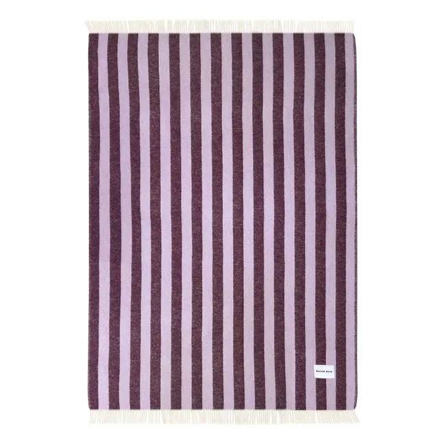 Candy Wrap wool throw | Lilac