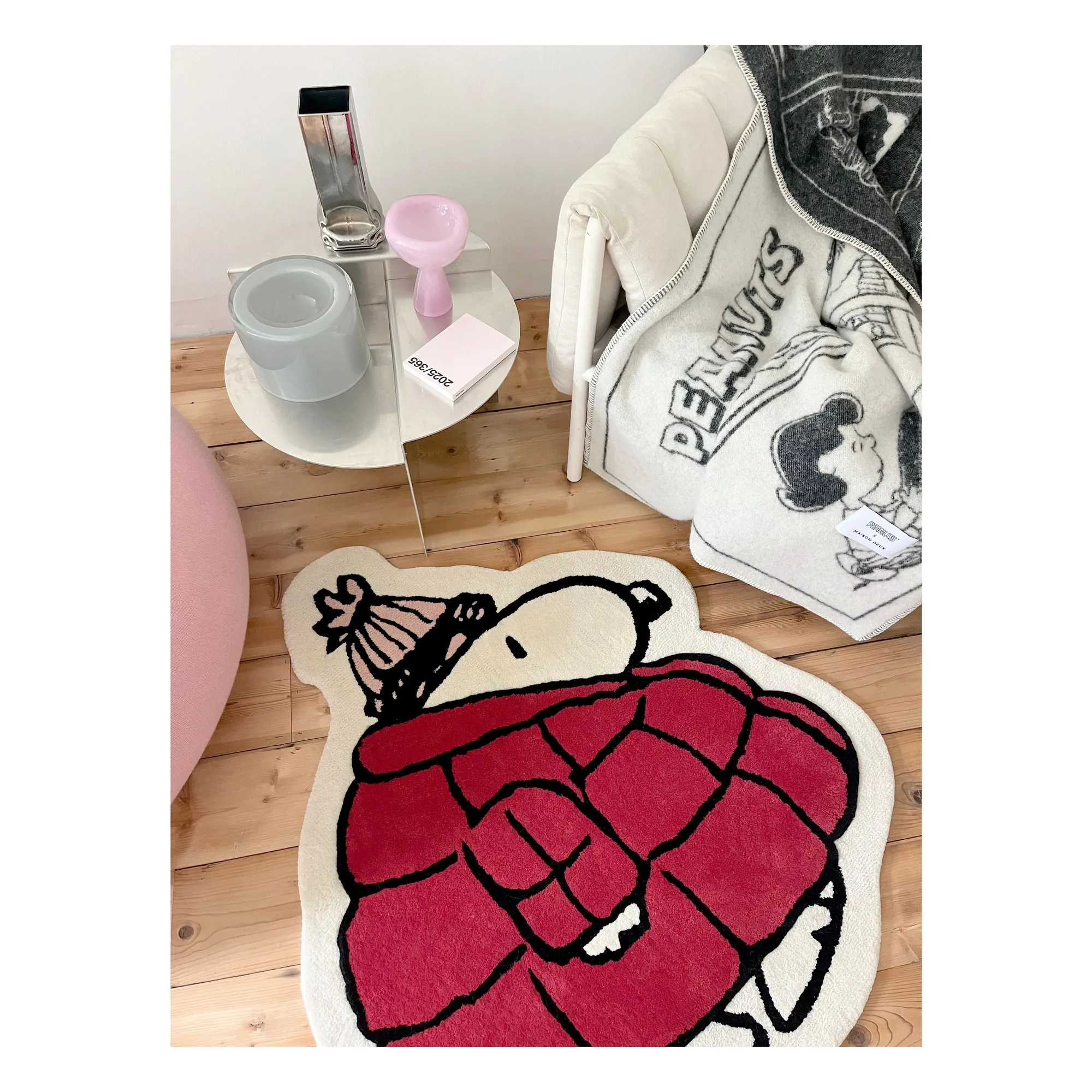 Tapis Peanuts Doudoune | Rouge- Image produit n°1