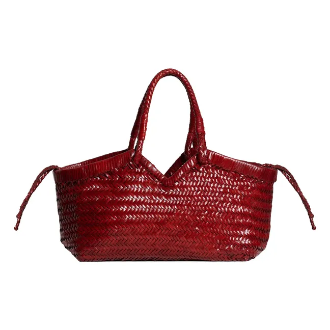 Cabas Crudelia Cuir | Rouge foncé