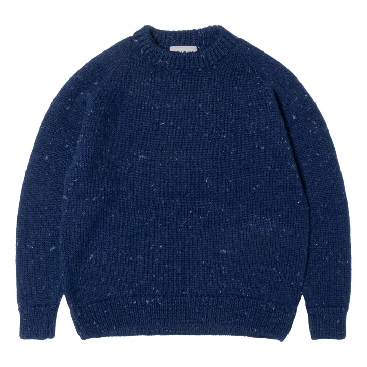 Pull Raglan Chunky Laine | Bleu foncé- Image produit n°0