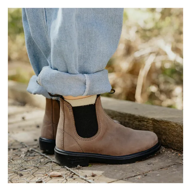 Botas Chelsea Nobuk Petróleo | Beige