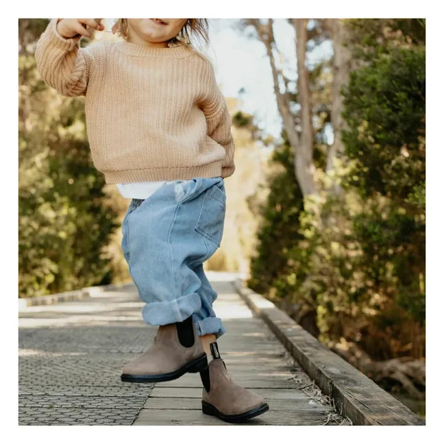 Botas Chelsea Nobuk Petróleo | Beige