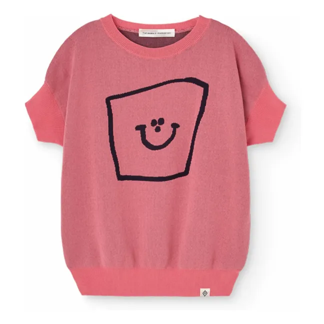 Pull Manches Courtes Bat | Rose