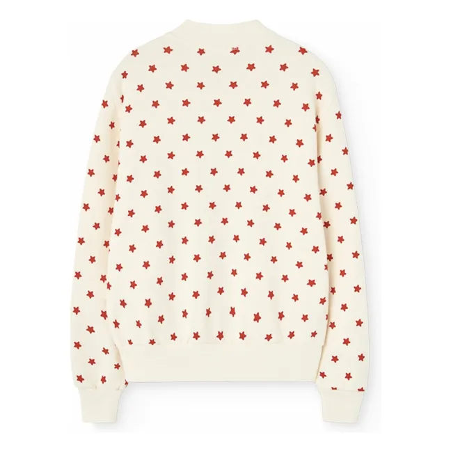 Zebra Stars Zip Jacket | White