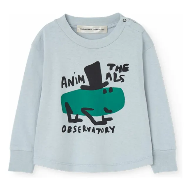 Camiseta The Animals Observatory Elk Algodón orgánico | Azul Pálido
