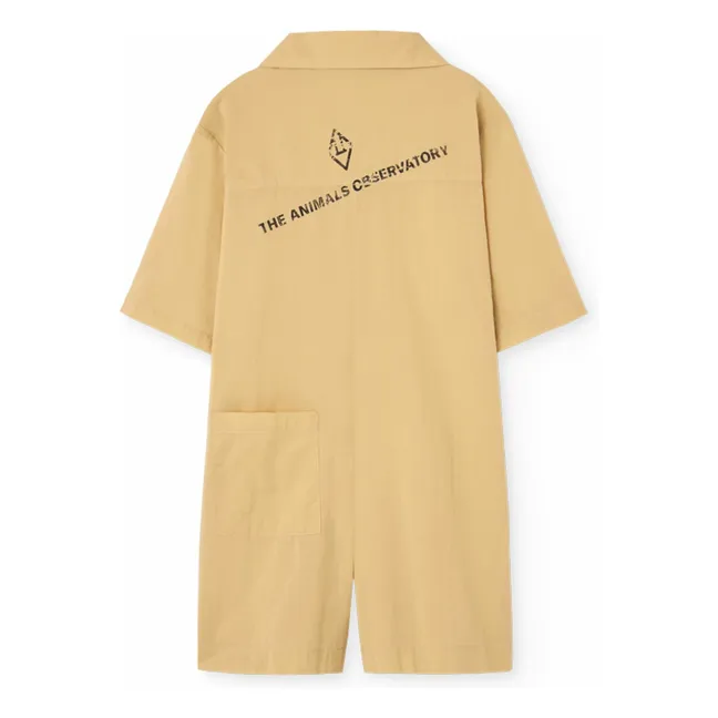 Mono ardilla Algodón orgánico | Amarillo palo