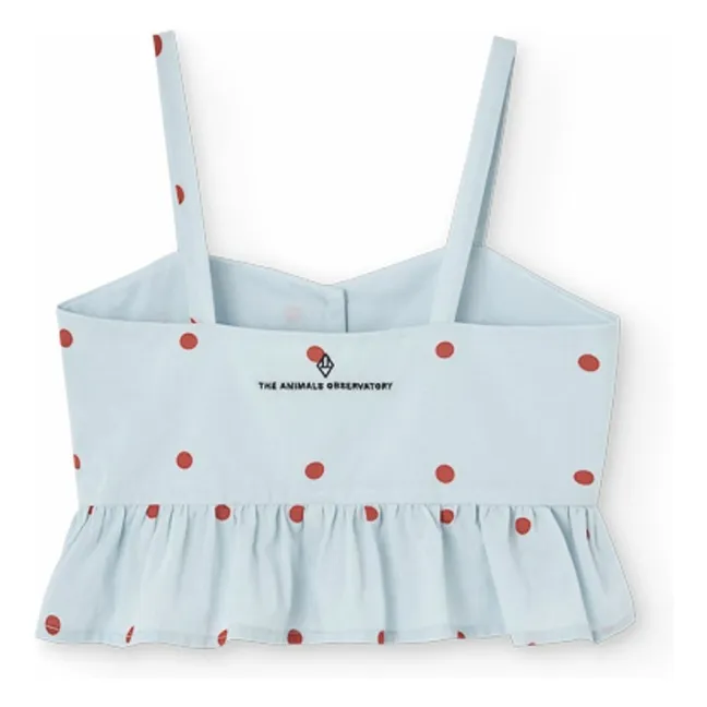 Organic Cotton Quail Top | Light blue