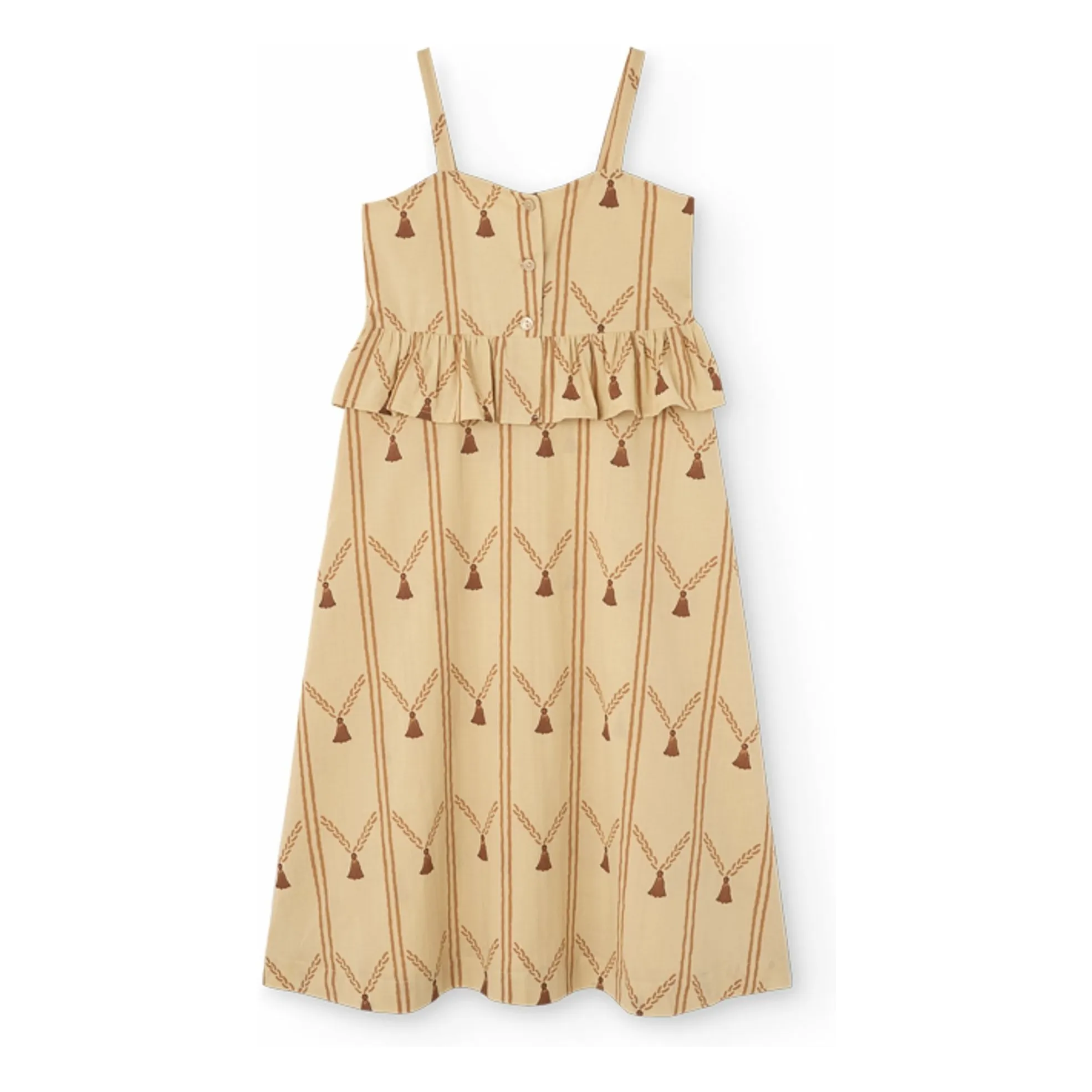 Robe Roe Coton Bio | Marron- Image produit n°0