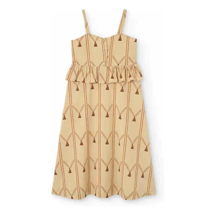 Vestido de algodón orgánico Roe | Marrón- Imagen del producto n°0