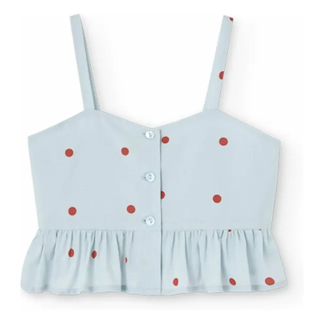 Organic Cotton Quail Top | Light blue