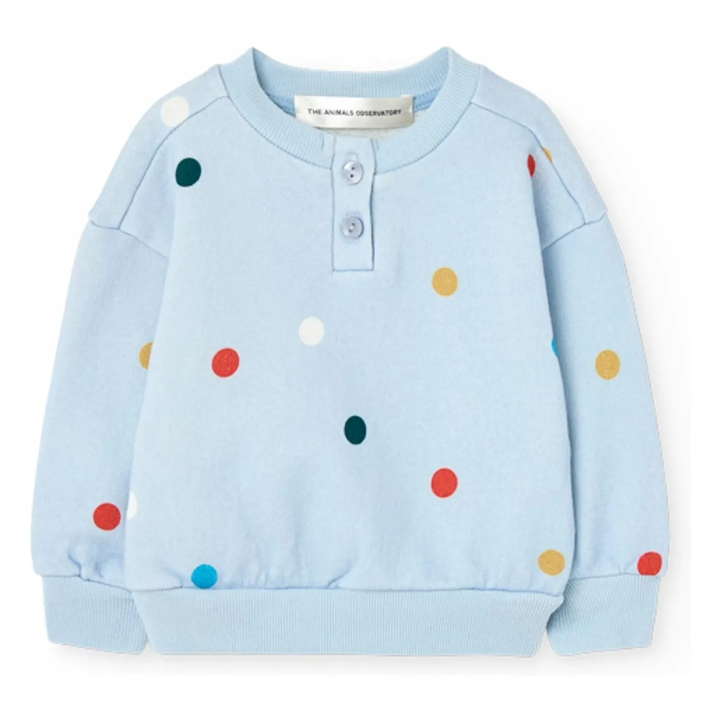The Animals Observatory Light Blue Puma Polka Dot Sweatshirt