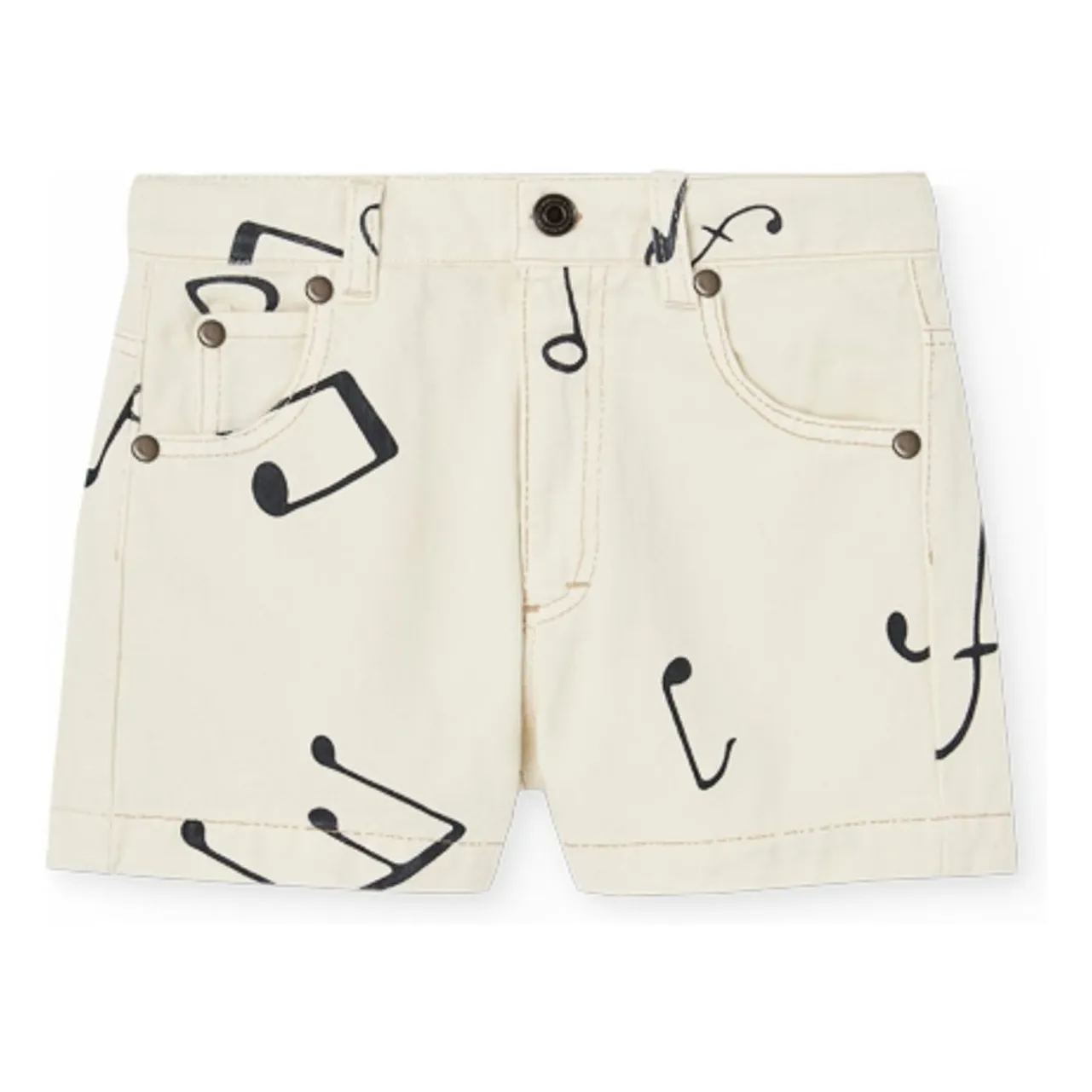 Short Pig Musique | Blanc- Image produit n°0