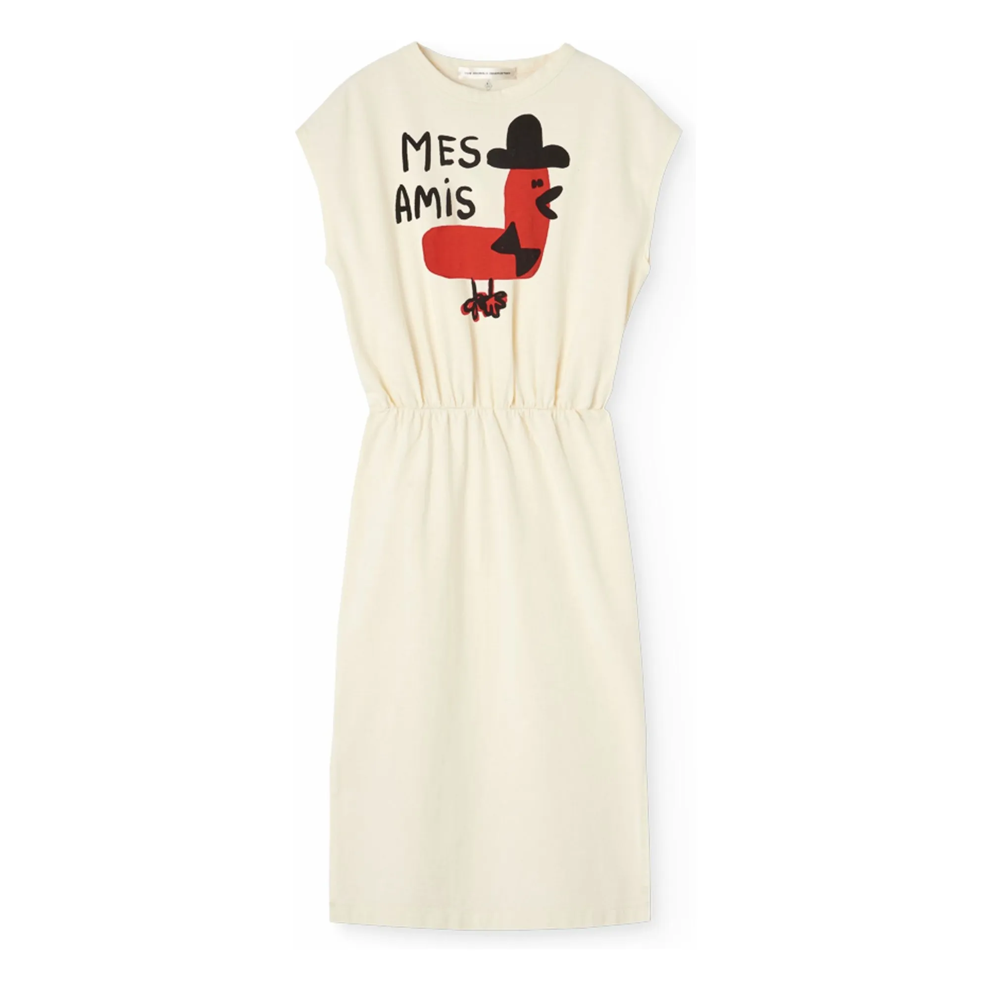 The Animals Observatory White Orca Mes Amis Organic Cotton Dress