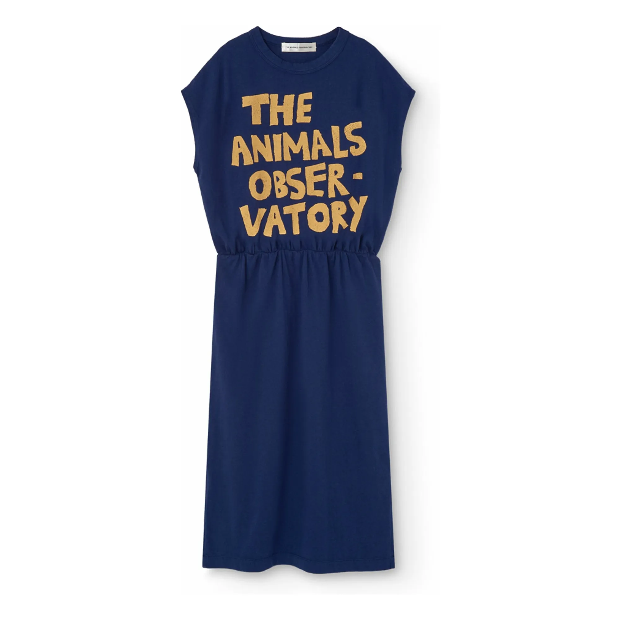 The Animals Observatory Dark Blue Dress Orca Organic Cotton