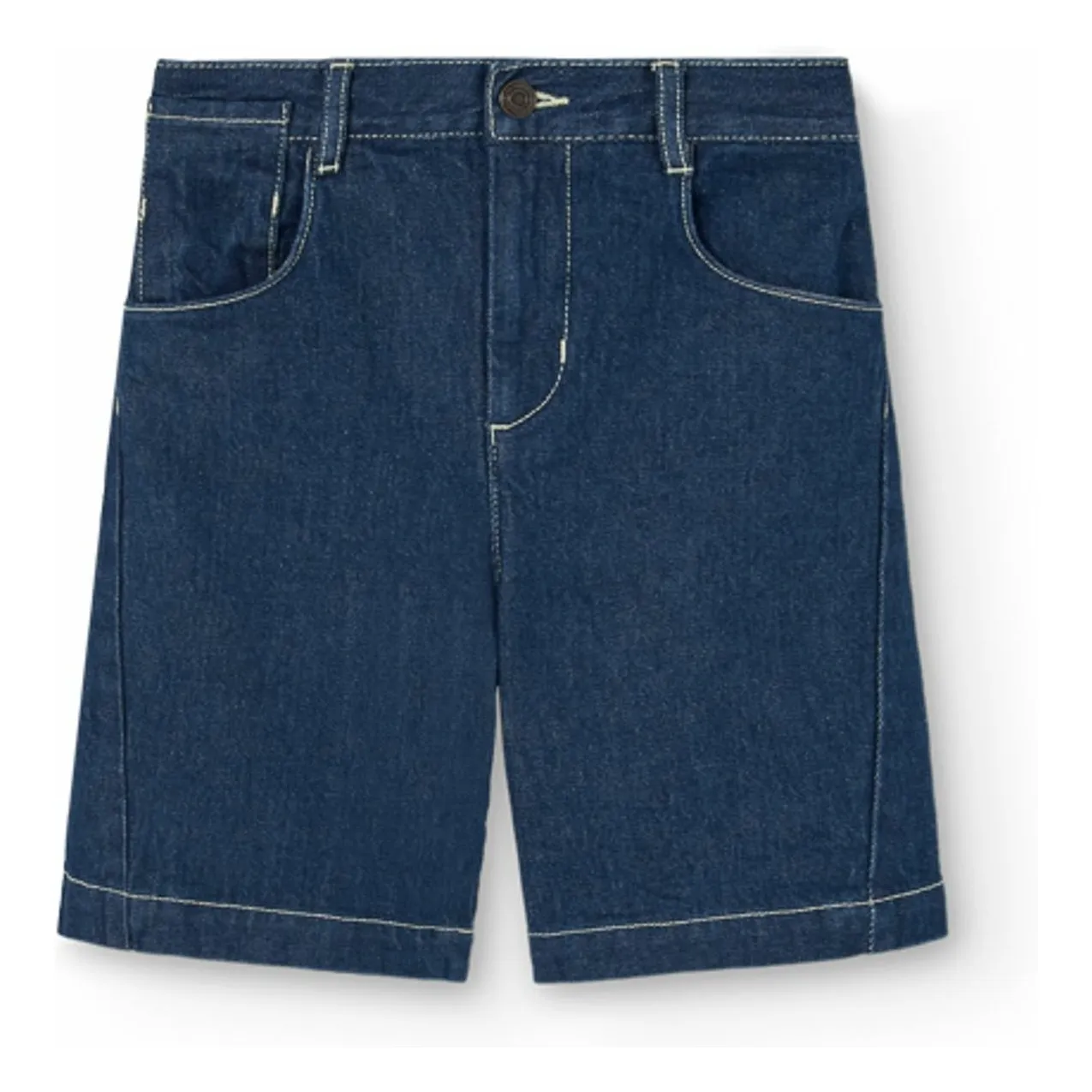 The Animals Observatory Denim Brut Denim Muntjac Organic Cotton Shorts