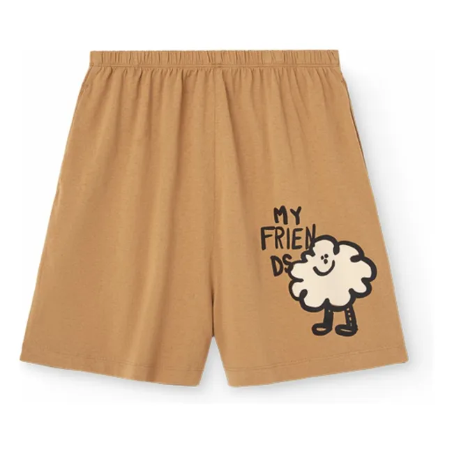 My Friends Organic Cotton Mole Shorts | Camel