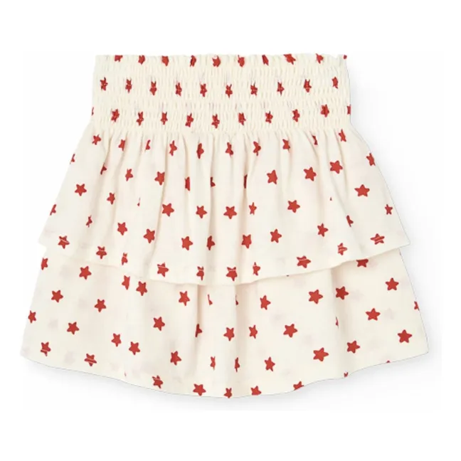 Falda Pantalón Kiwi Stars Algodón Ecológico | Blanco