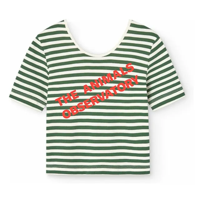 Striped Hippo T-shirt | Green