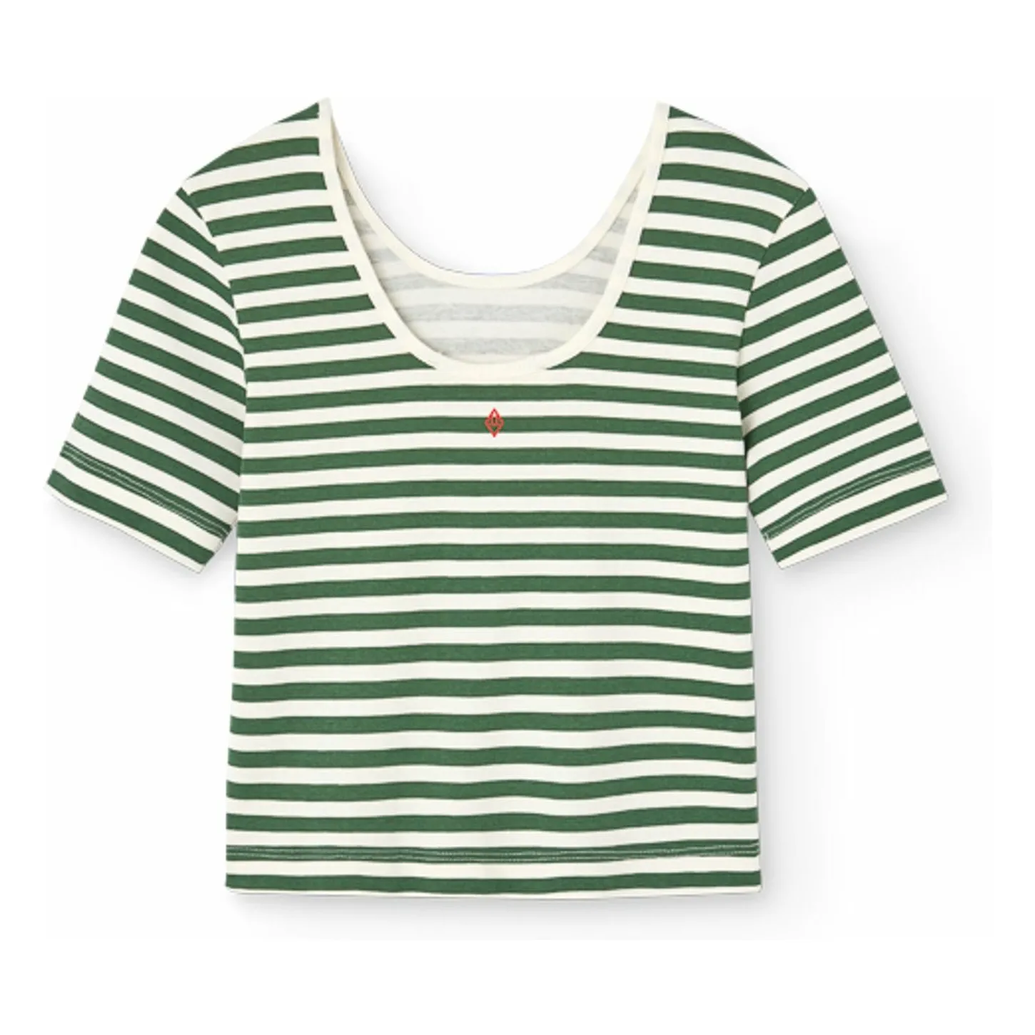 T-shirt Hippo Rayé | Vert- Image produit n°3
