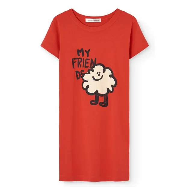 Robe Gorilla My Friends Coton Bio | Rouge