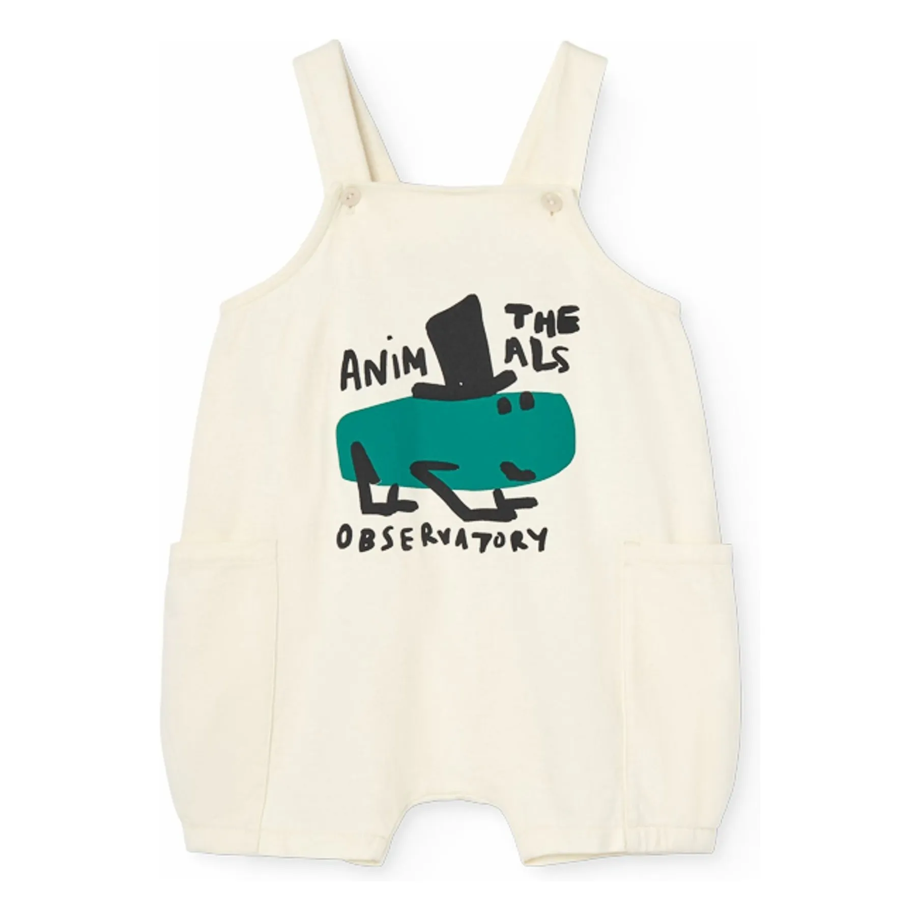 The Animals Observatory White Gase Jumpsuit Organic Cotton