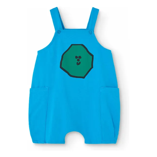 Combinaison Gase Coton Bio | Bleu azur