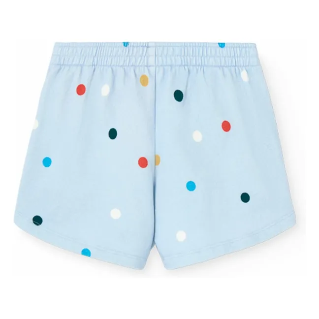 Short Gardener à Pois | Bleu pâle