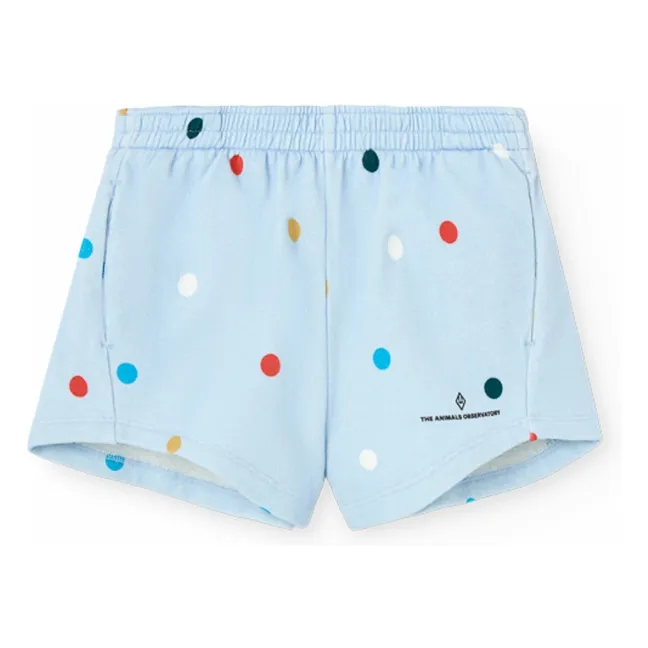 Short Gardener à Pois | Bleu pâle