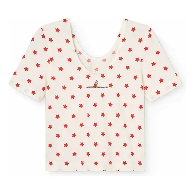 T-shirt Crayfish Etoiles Coton Bio | Blanc