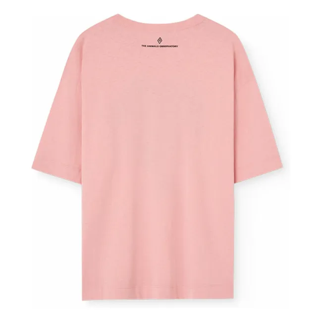 T-shirt Collie Danseuse Coton Bio | Rose