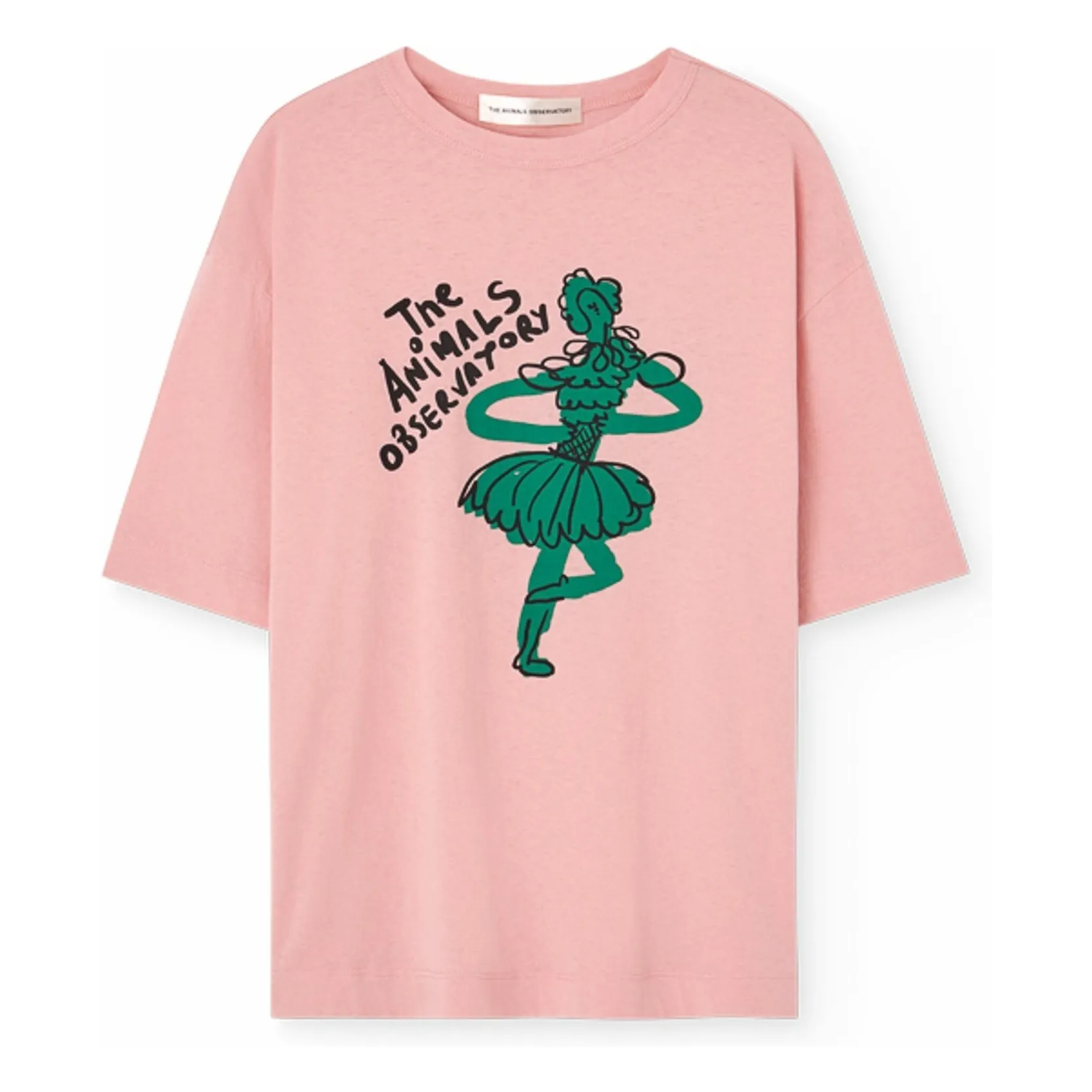 The Animals Observatory Pink Collie Danseuse Organic Cotton T-Shirt