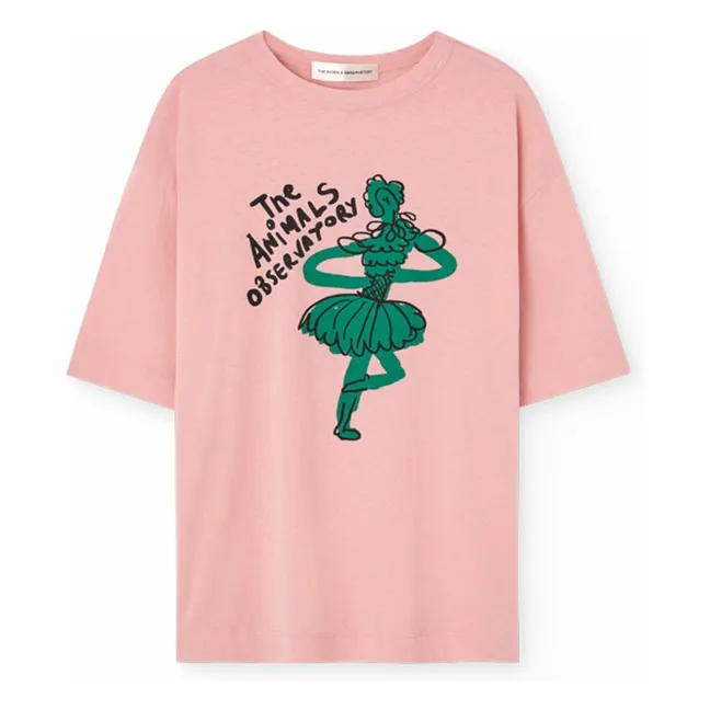 Camiseta Dancing Collie Algodón orgánico | Rosa