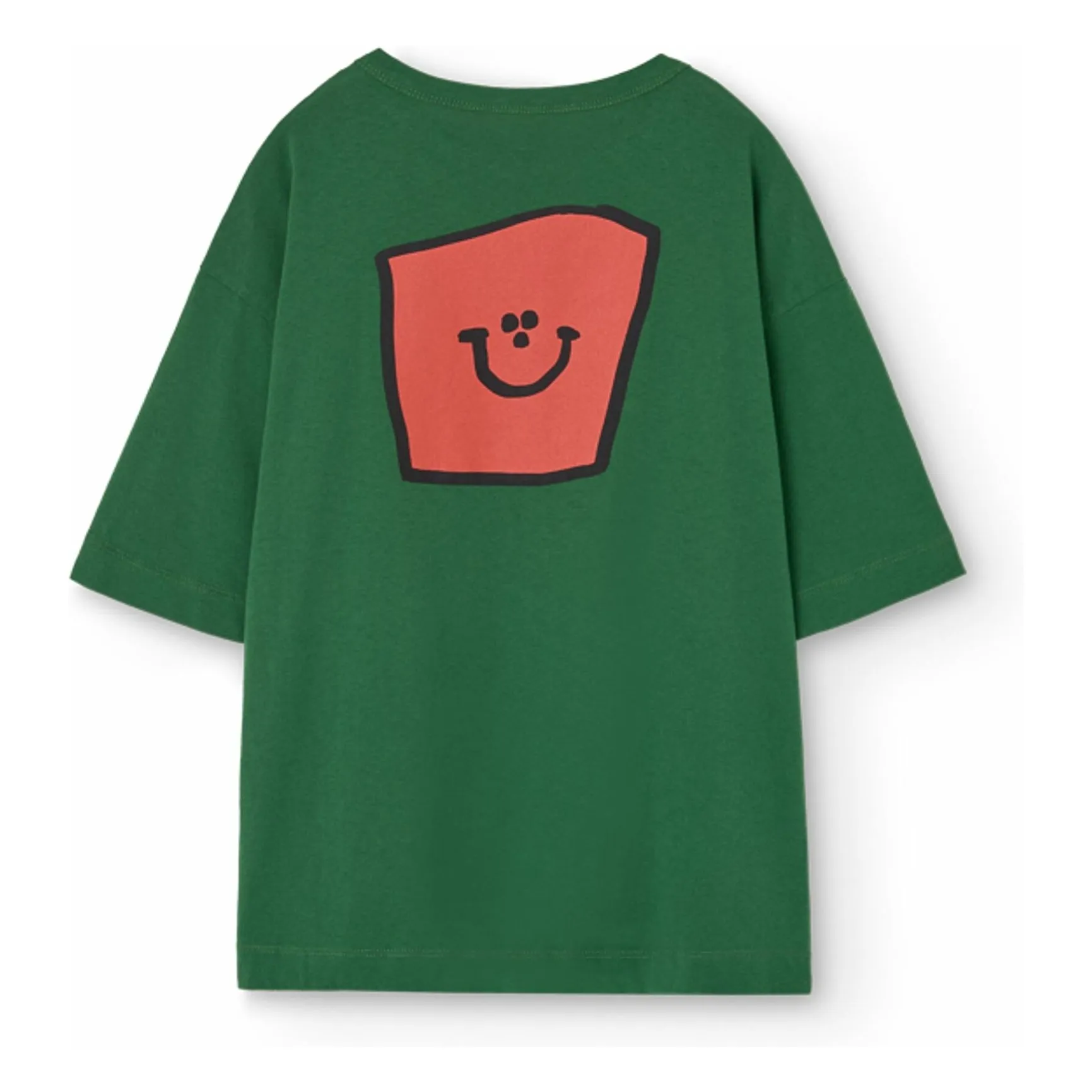 T-shirt Collie Sourire Coton Bio | Vert sapin- Image produit n°3