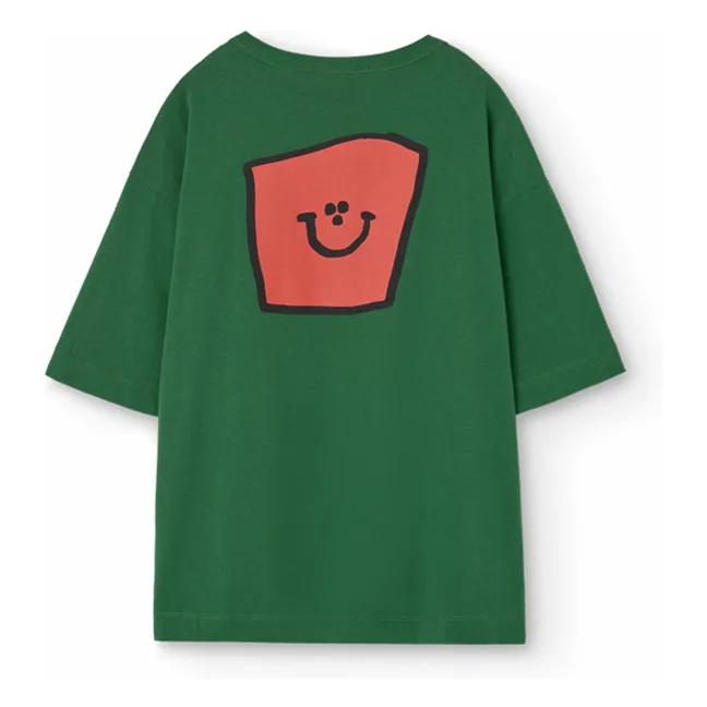 Collie Sourire T-shirt Organic cotton | Chrome green