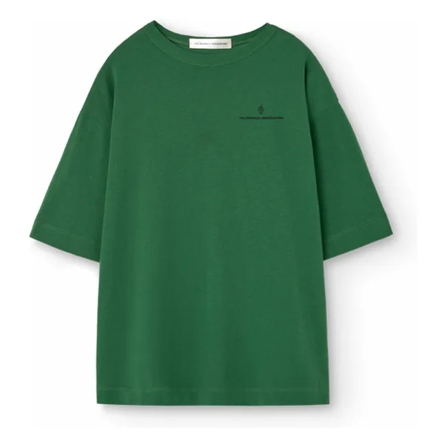 T-Shirt Collie Sourire Bio-Baumwolle | Chromgrün