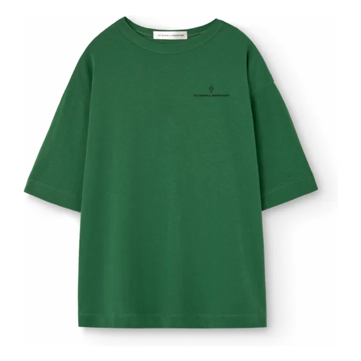 Camiseta Collie Sourire Algodón orgánico | Verde Abeto- Imagen del producto n°0