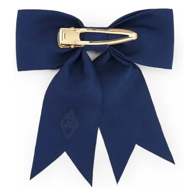 Barrette Nœud Coati | Bleu foncé