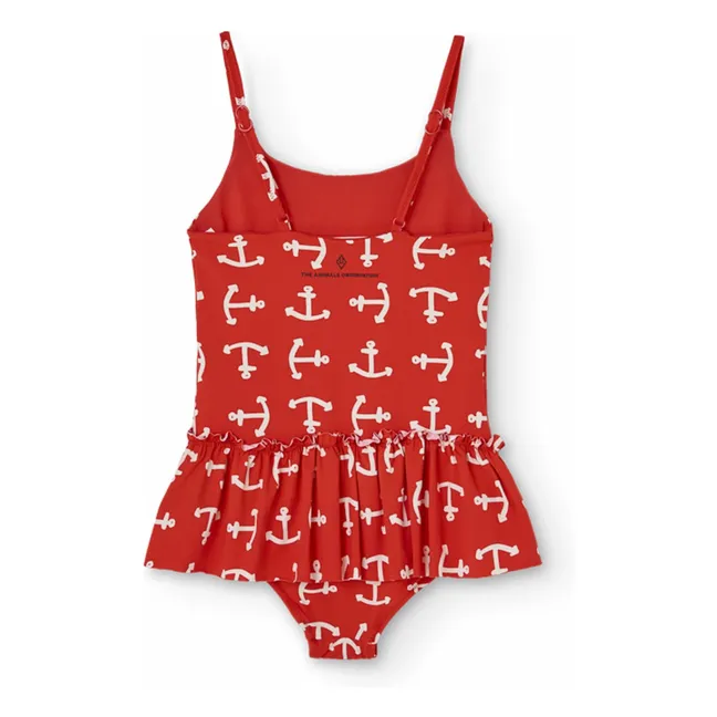 Clownfish Anchors Swimsuit | Red